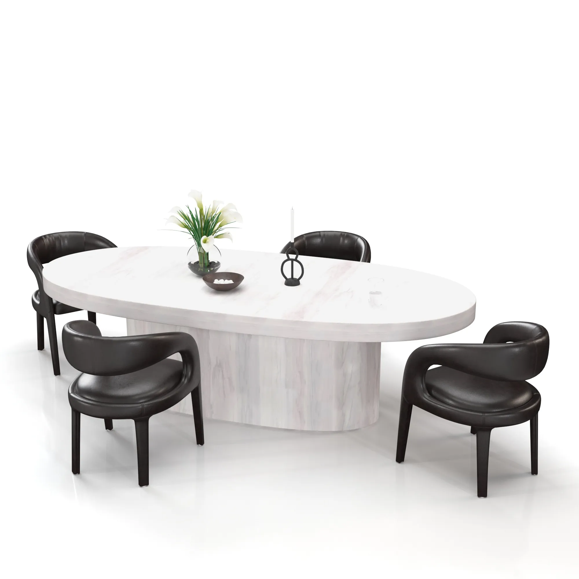 Dining set 08 3D Model_01